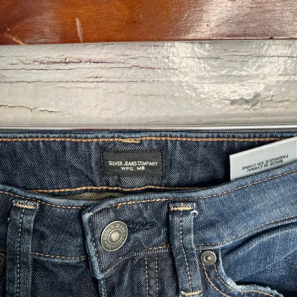 Silver Skinny Jean Isbister Style Medium Blue Size 24 - Picture 5 of 9